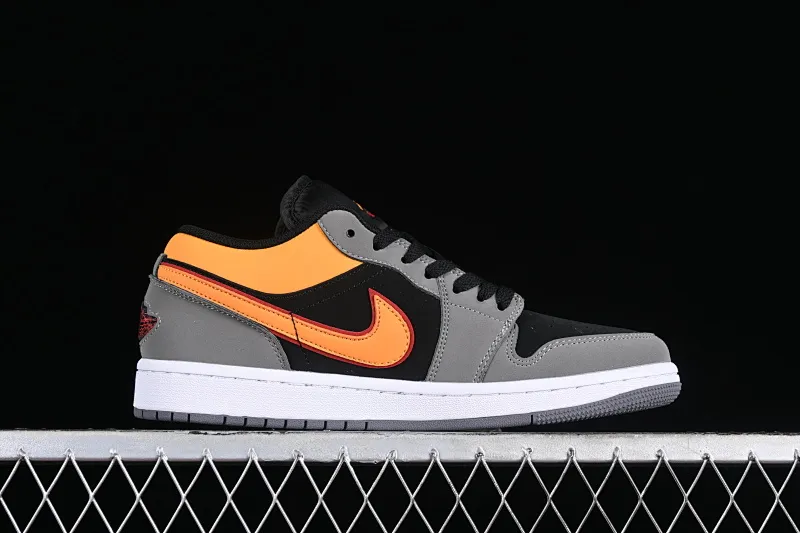 All categories Air Jordan Jordan series basketball shoes Air Jordan 1 Low Air Jordan 1 Low "Black Orange" AJ1 Joe 1 light stone black and yellow FN7308-008